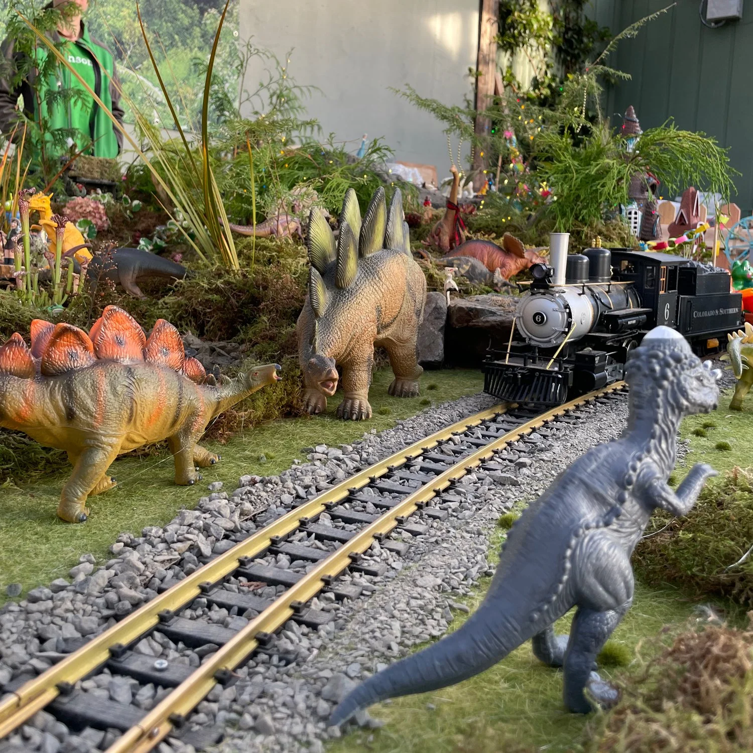 Train Through a Dinosaur Wonderland