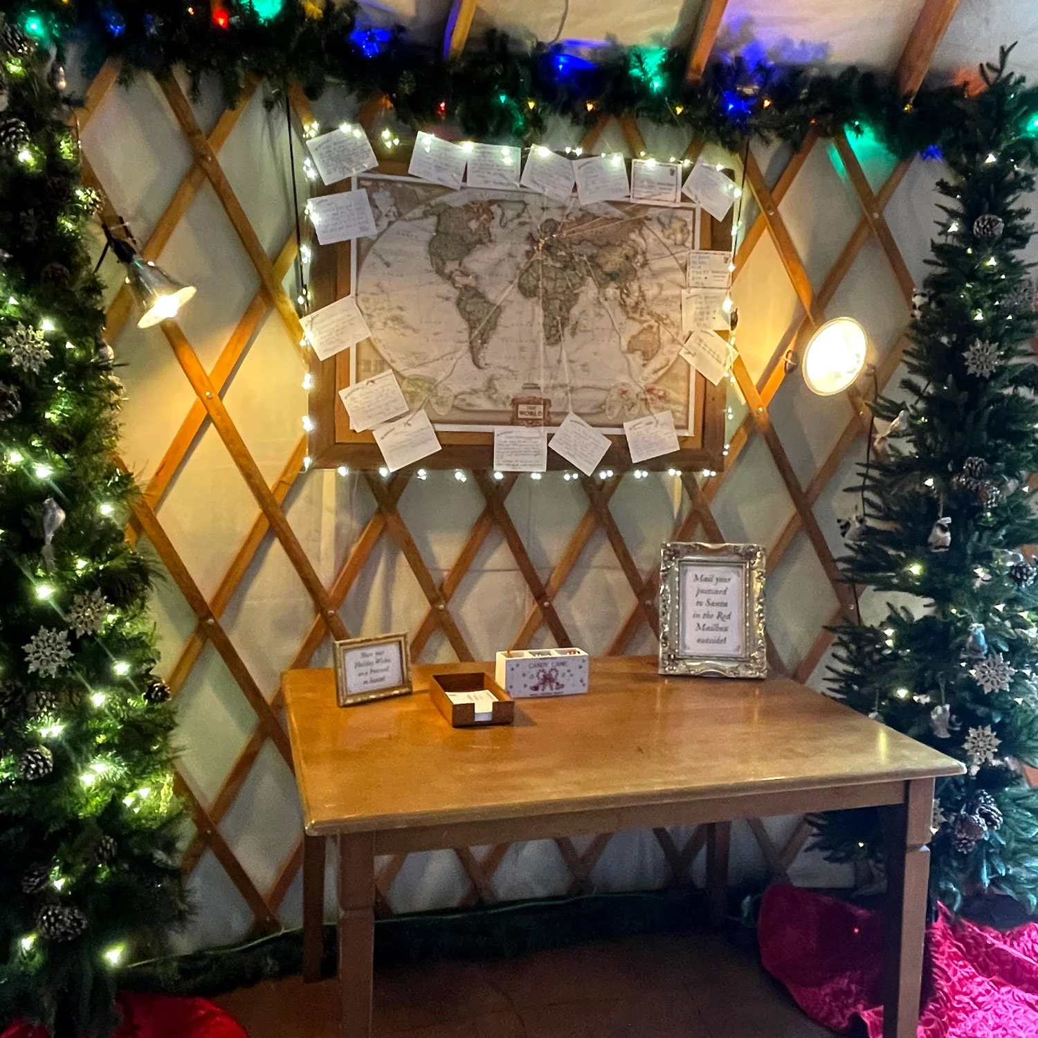 Santa Receives Postcards from Children Around the World