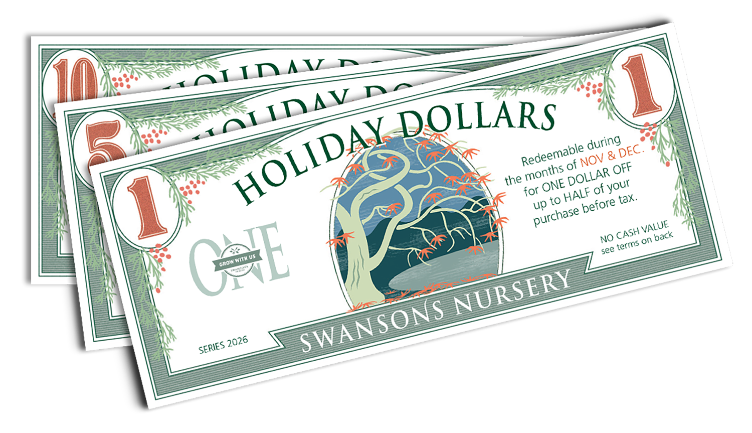 Collect Holiday Dollars Now