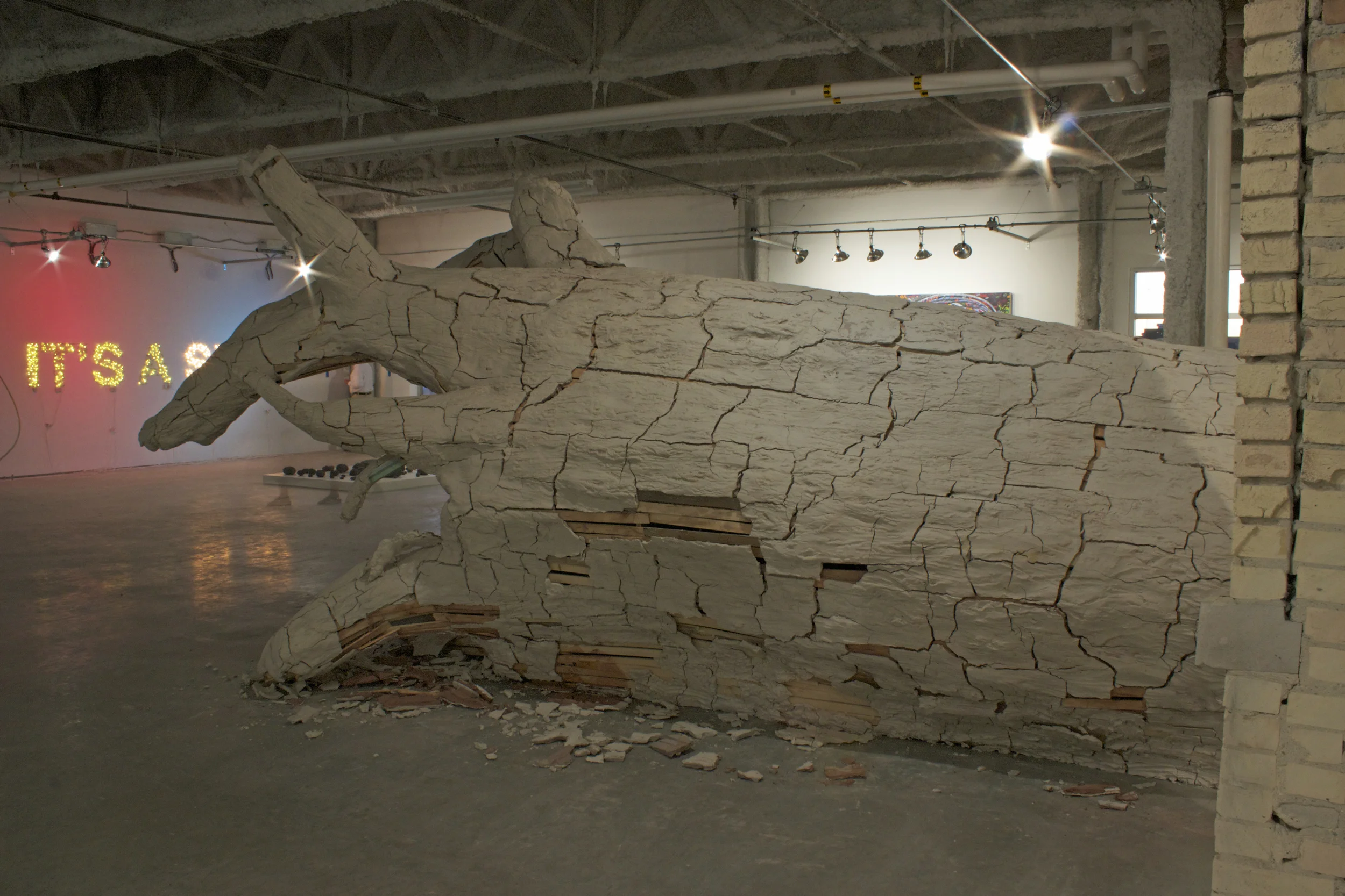 Detail of "Fell" after one week of drying