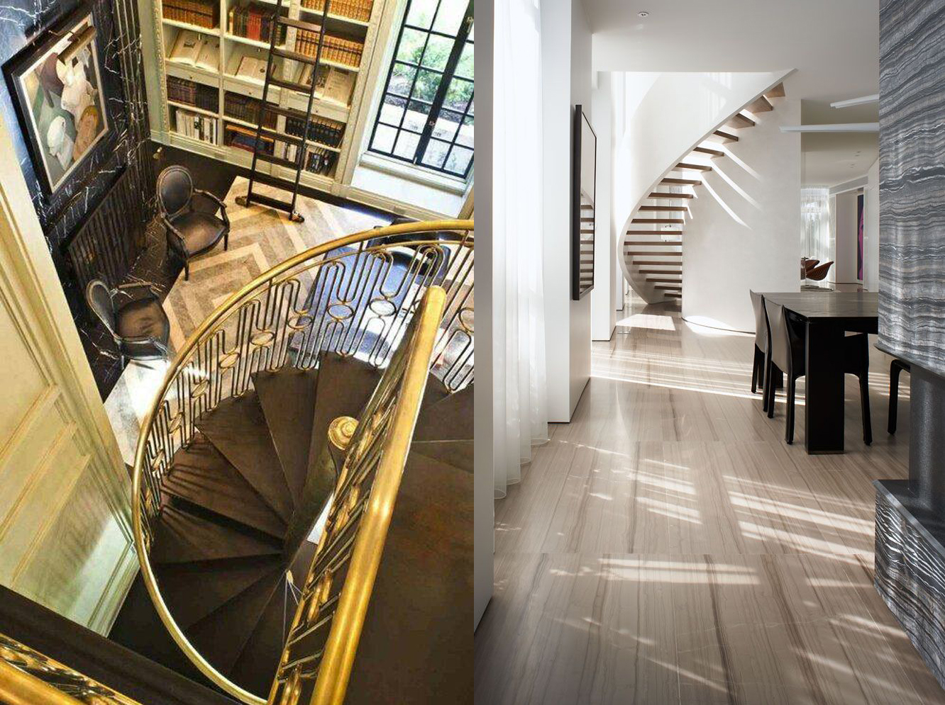 Designers Kelly Werstler and Munge Lueng have sculpted movement to encourage users to grasp a full 360 degree perspective of their space. These stairs also encourage fabulous light play. While there are thousands of examples of staircases dati