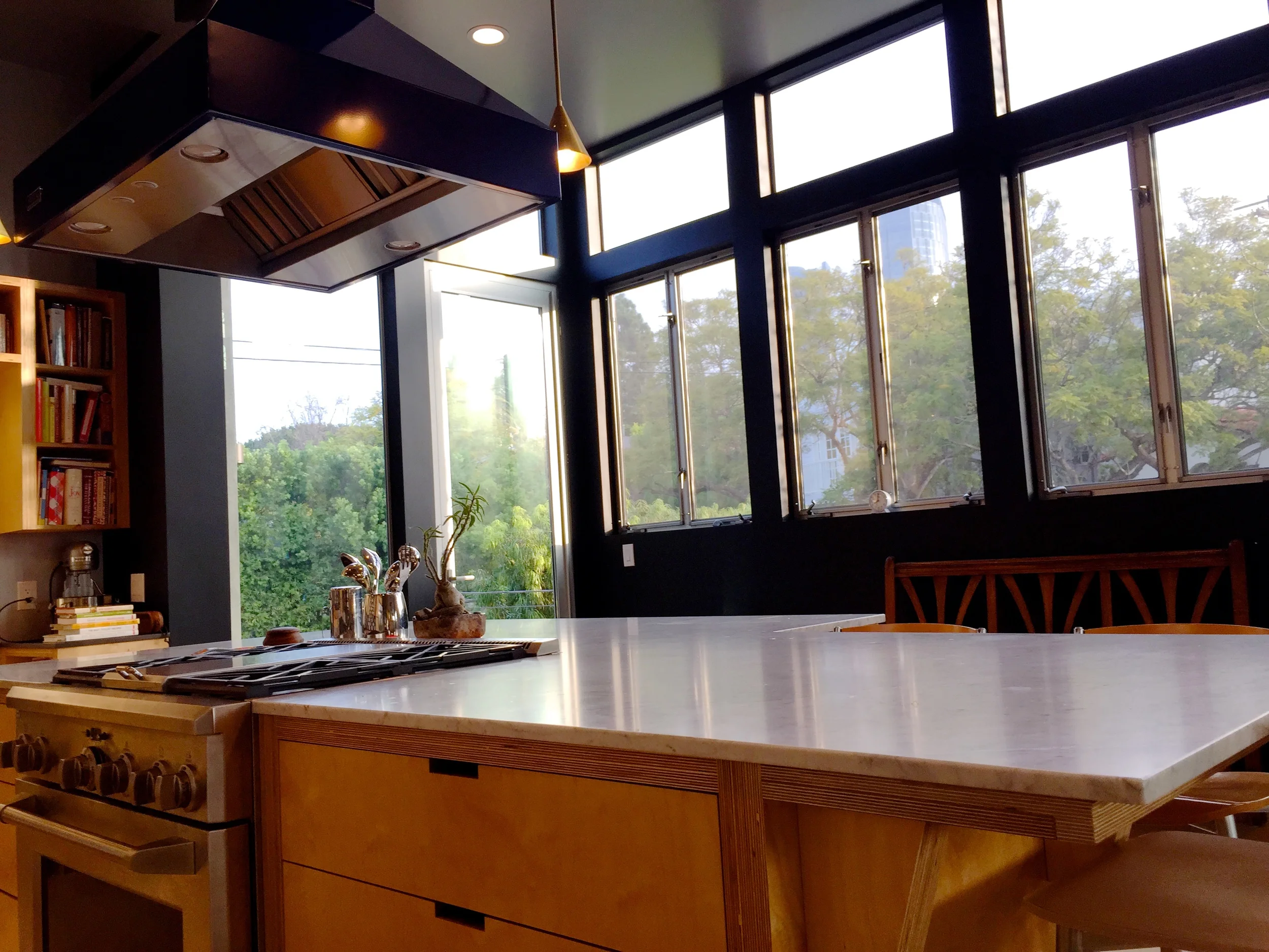 BENECIA - Kitchen Island - Back Door View