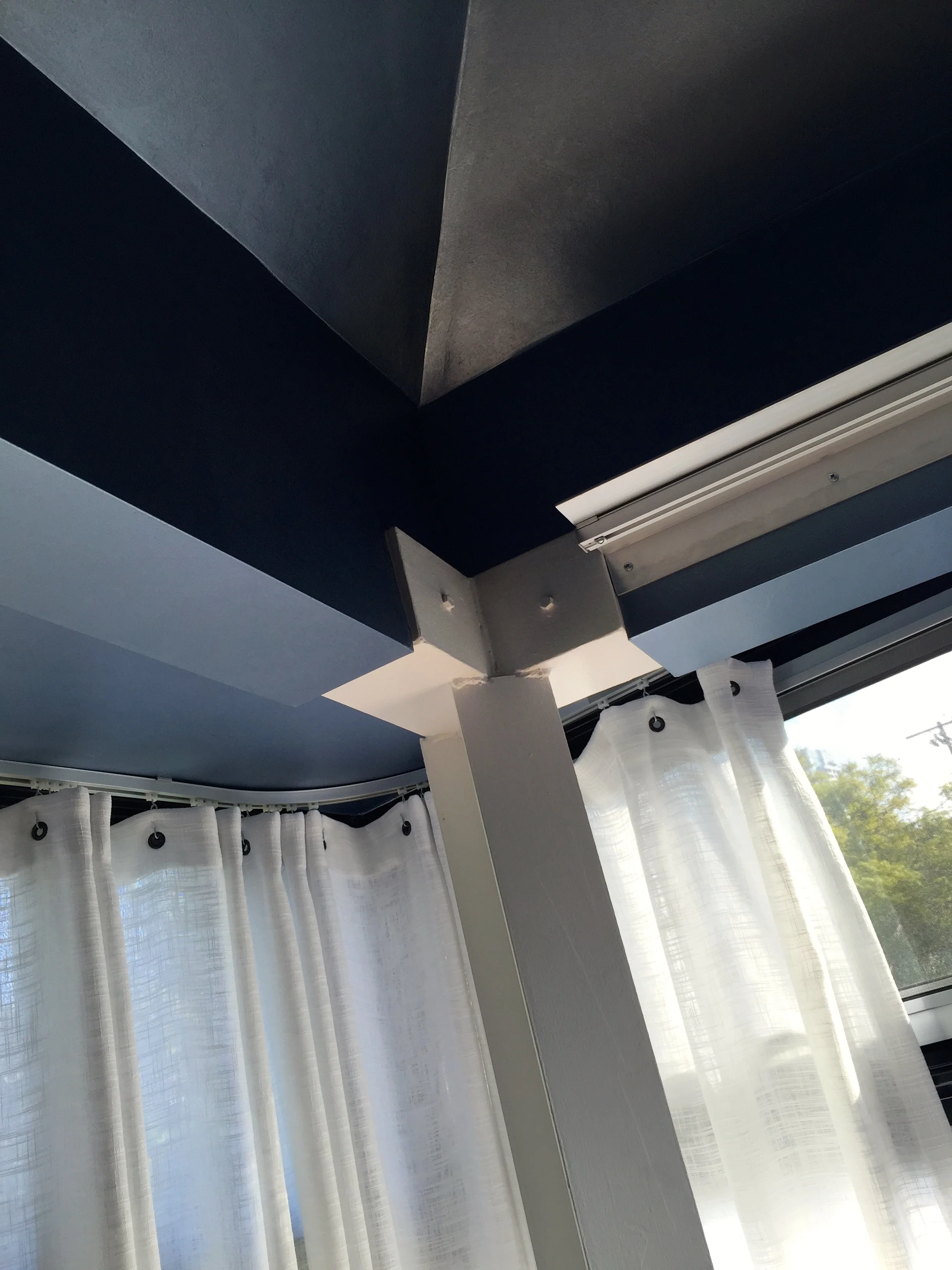 BENECIA - Master Bedroom - Curtain + Beam Detail
