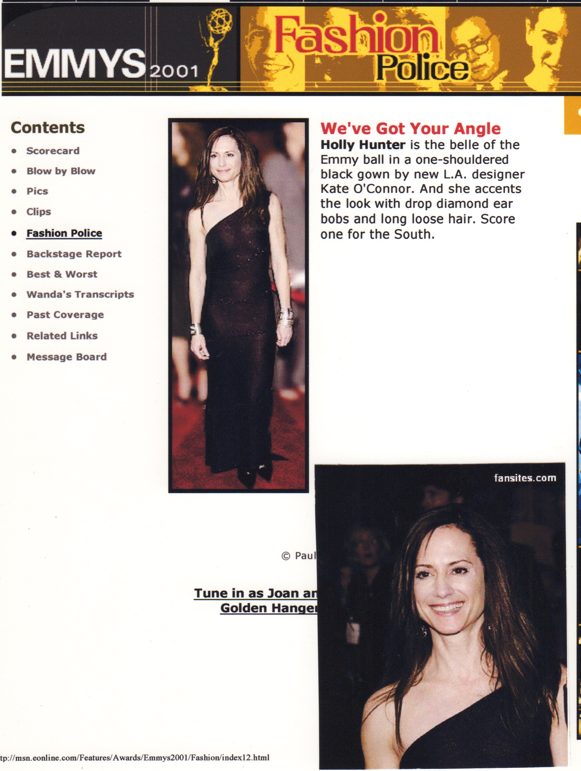 HOLLY HUNTER - Emmys