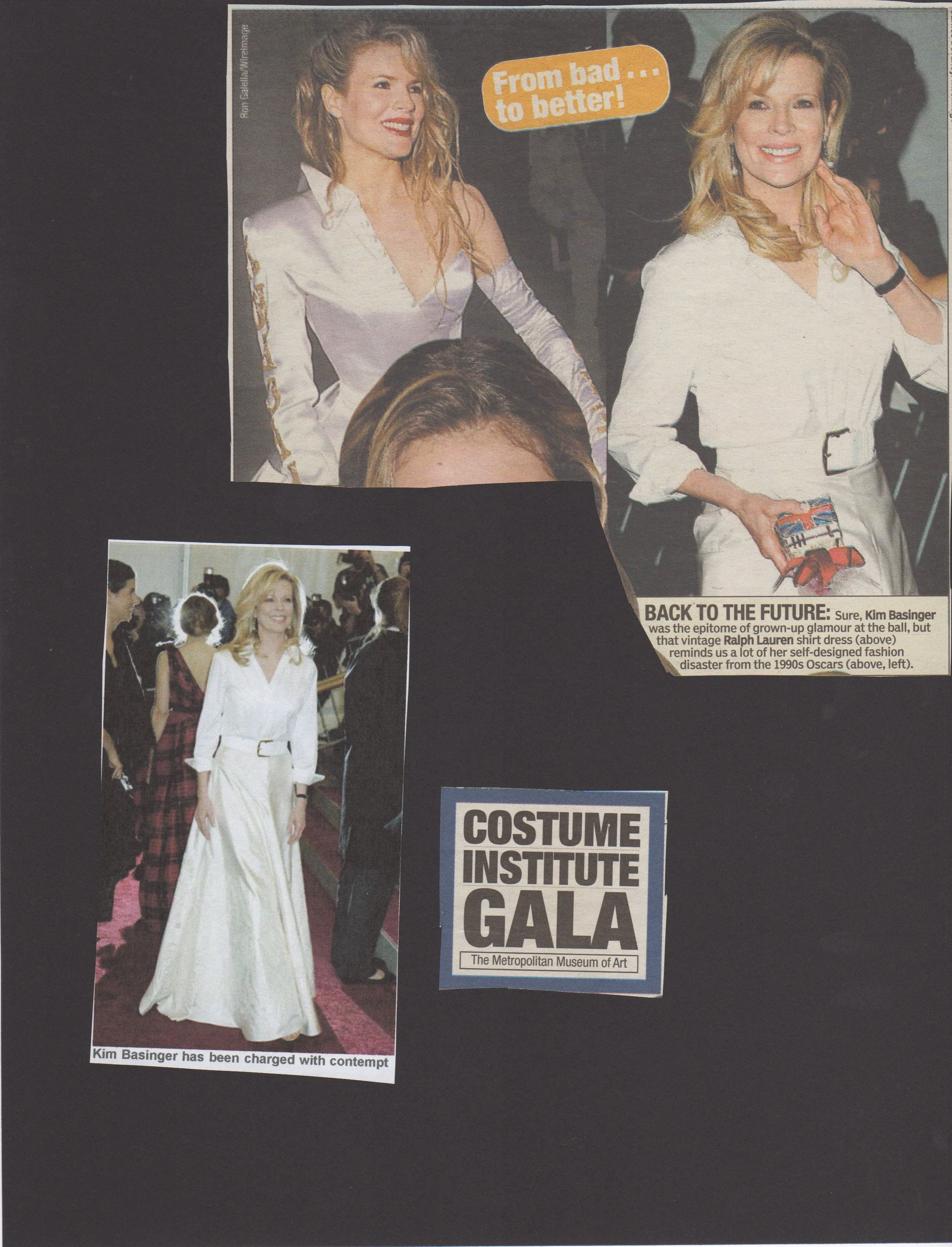 KIM BASINGER - Metropolitan Costume Institute Ball