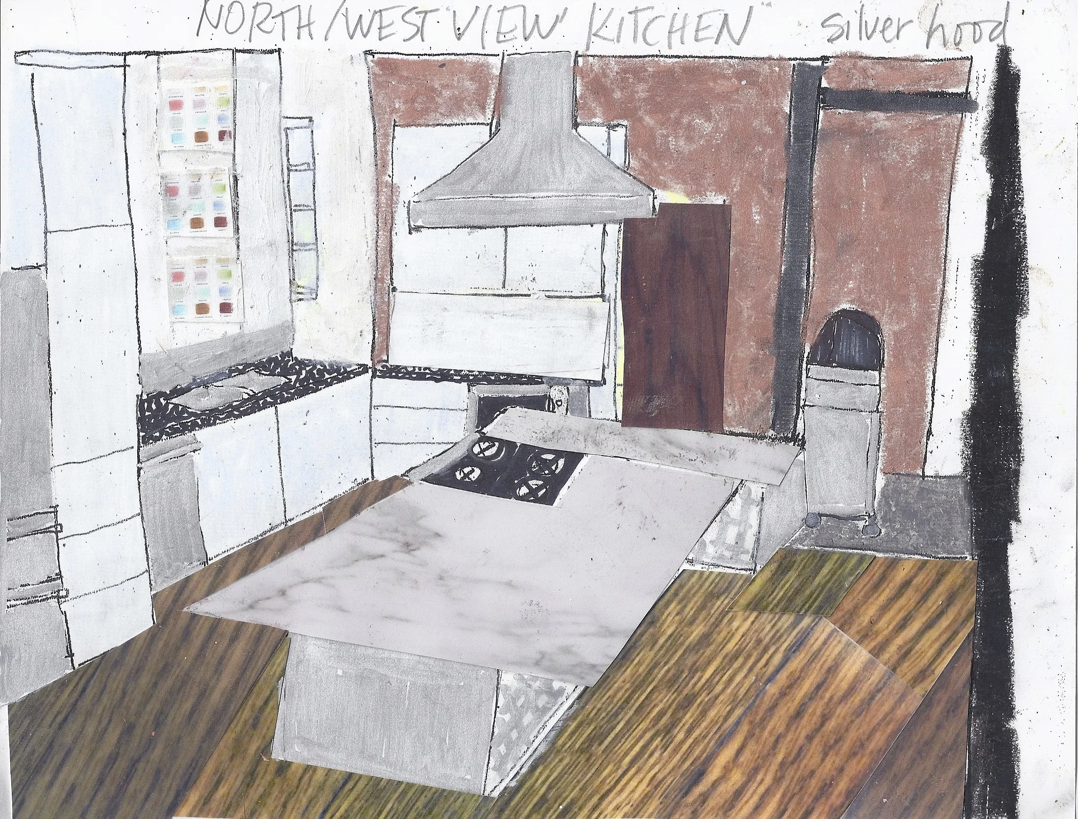 BENECIA - Original Sketch of Kitchen