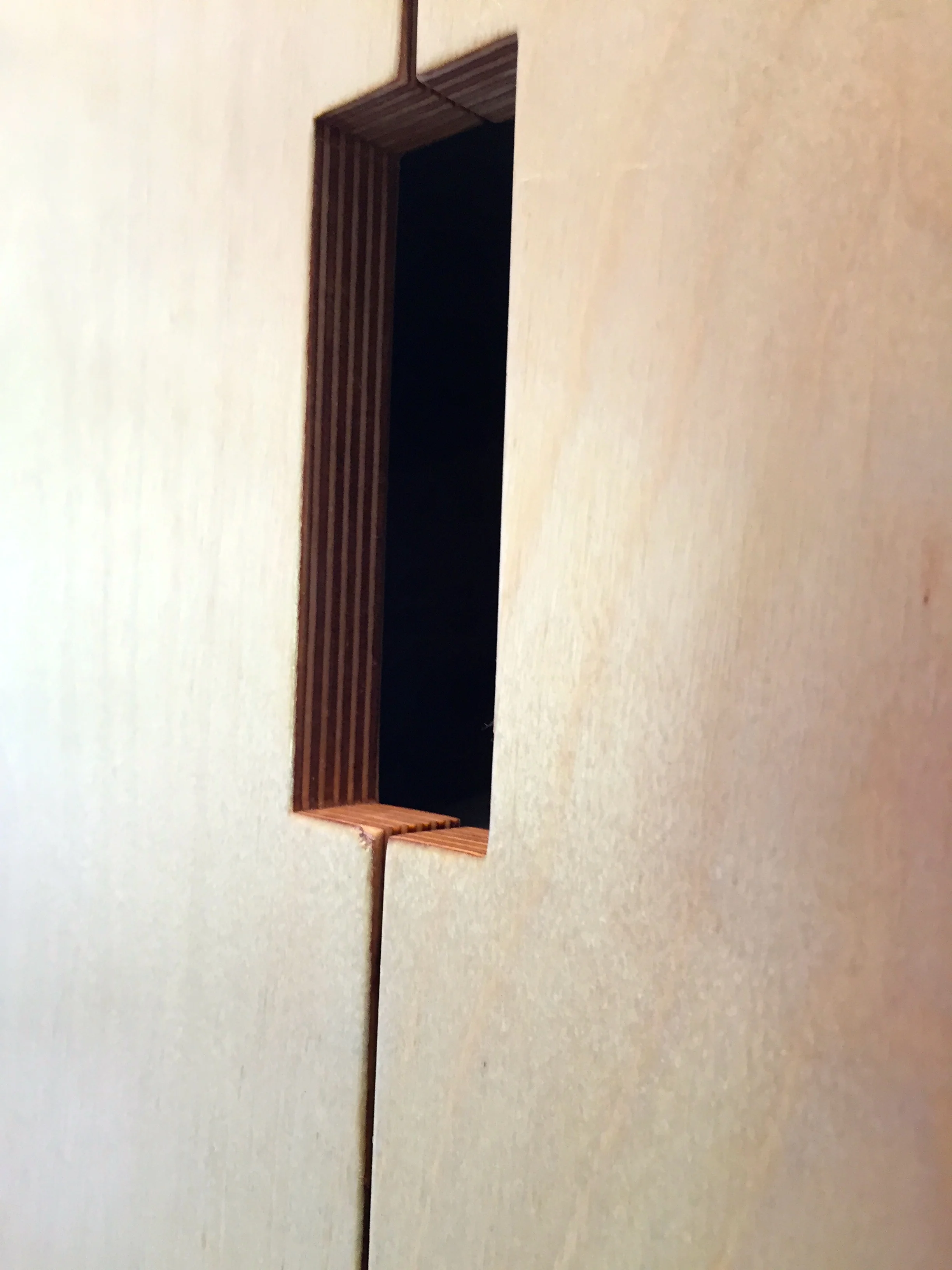 CUSTOM BATHROOM CABINET - Baltic Birch plywood - detail