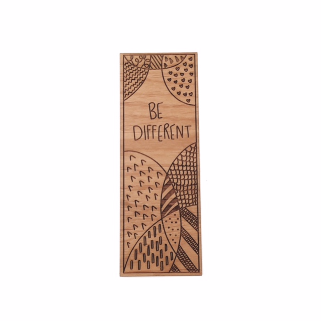 Squirrel Doodle Laser Engraved Wooden Bookmark -  Denmark