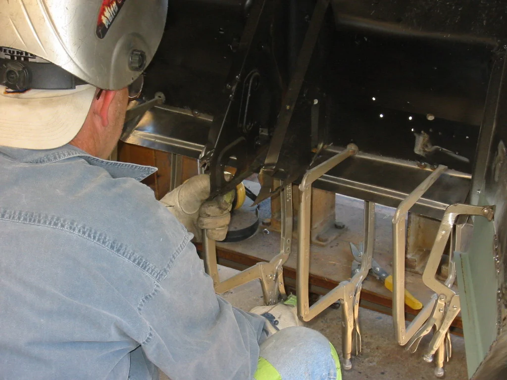 20110701 Front bulkhead repair.JPG