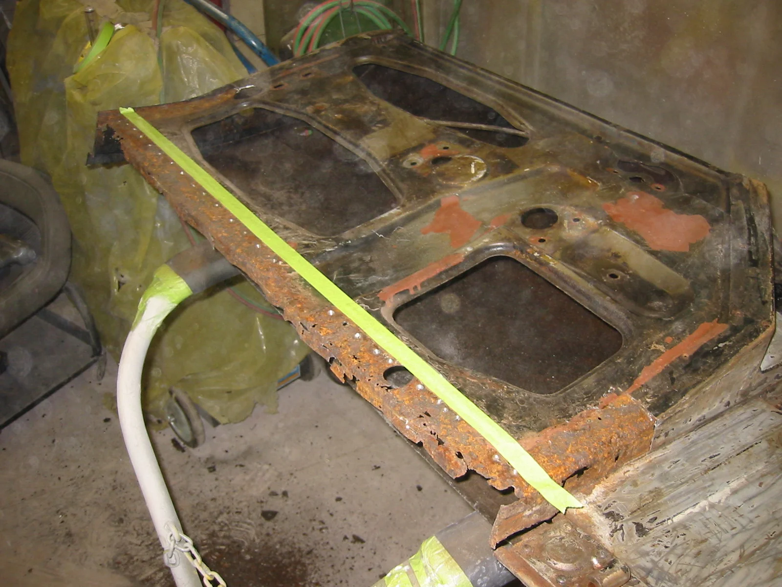 20120521 Left door inner frame.JPG