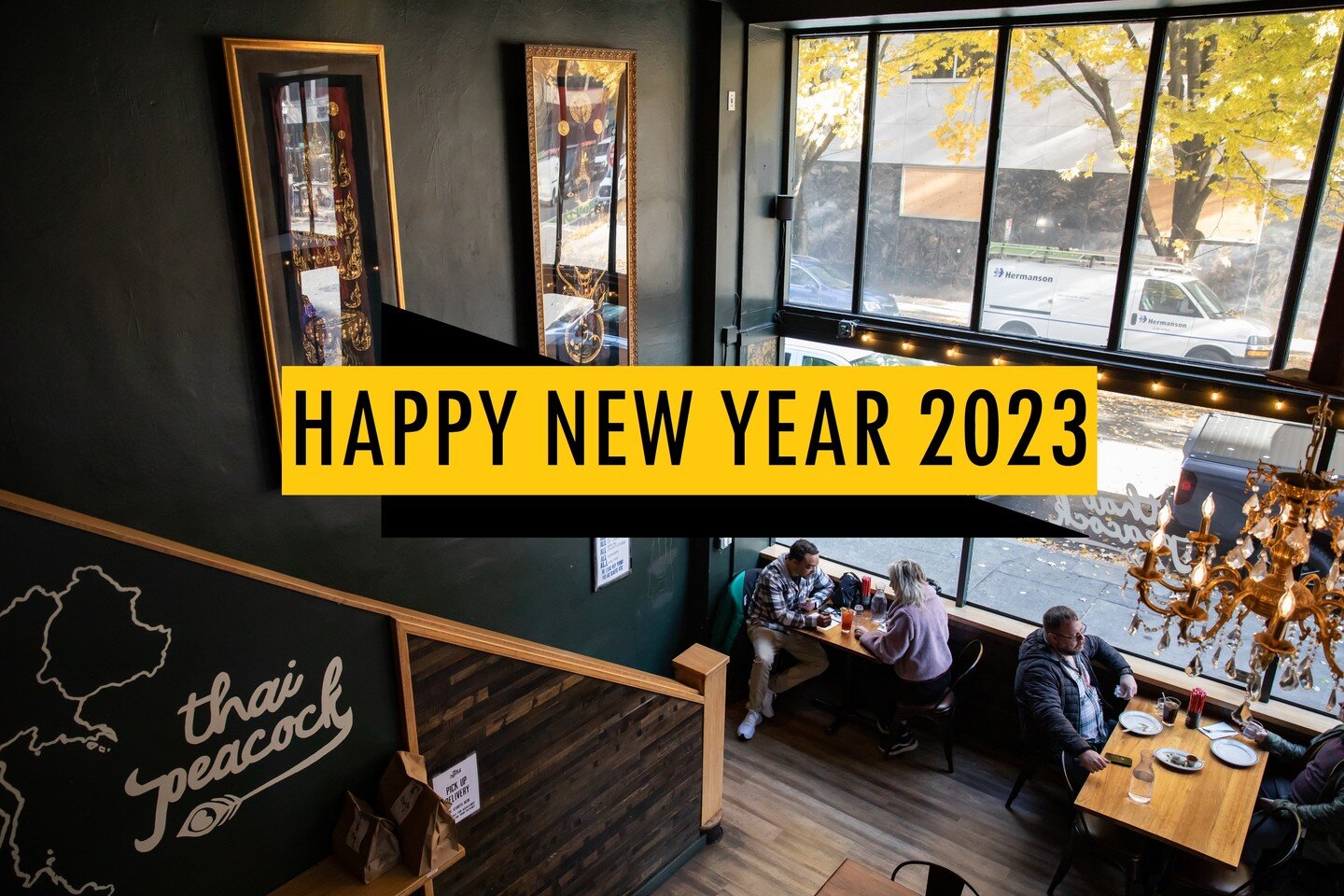 HAPPY NEW YEAR 🎆🎇 We' d like to thank you all for your amazing support. To health and joy to you all 🧡💛

TO-GO / Delivery / Dinning
11A &ndash; Close

Web: www.thaipeacockpdx.com

#thaipeacock #thaipeacockpdx #pdxdining #eeeeeats #portlandfood #t