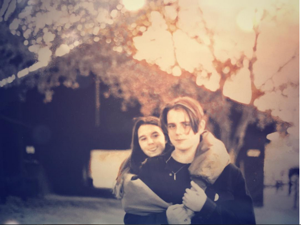 Bill is 16 in this photograph of he and his wife in 1993.