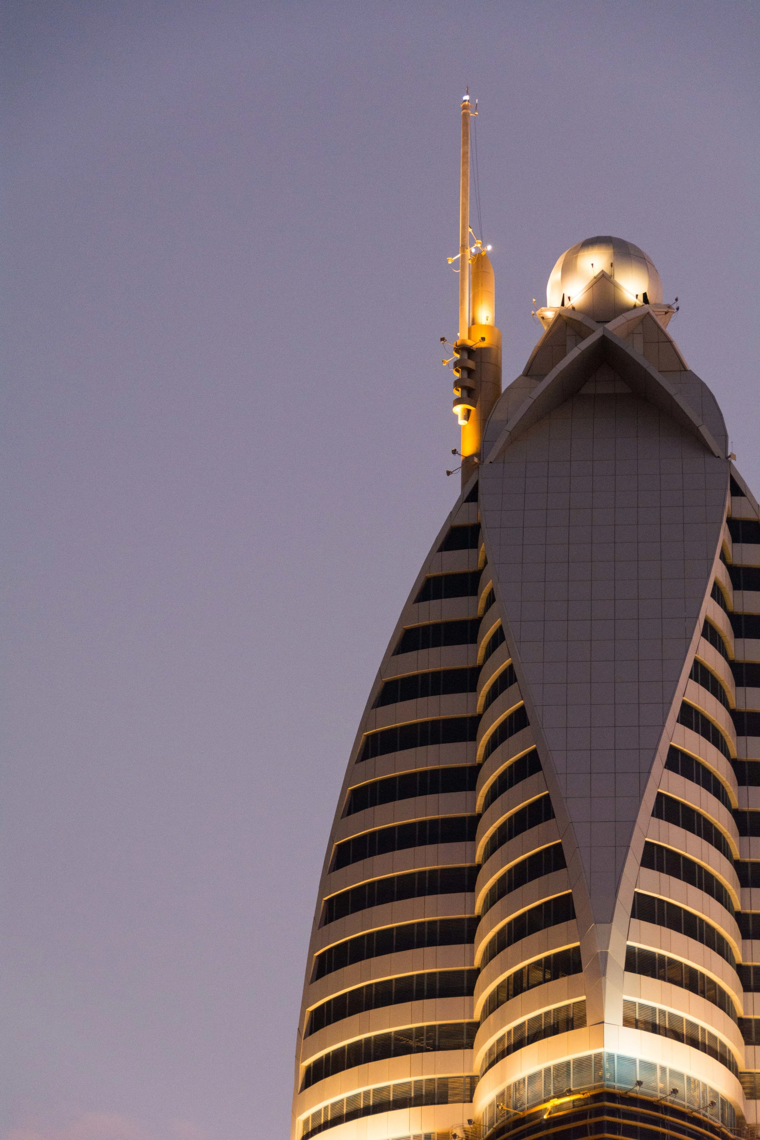 Rose Tower in Dubai as seen from the Level 43 Sky Lounge on Sheikh Zayed Road