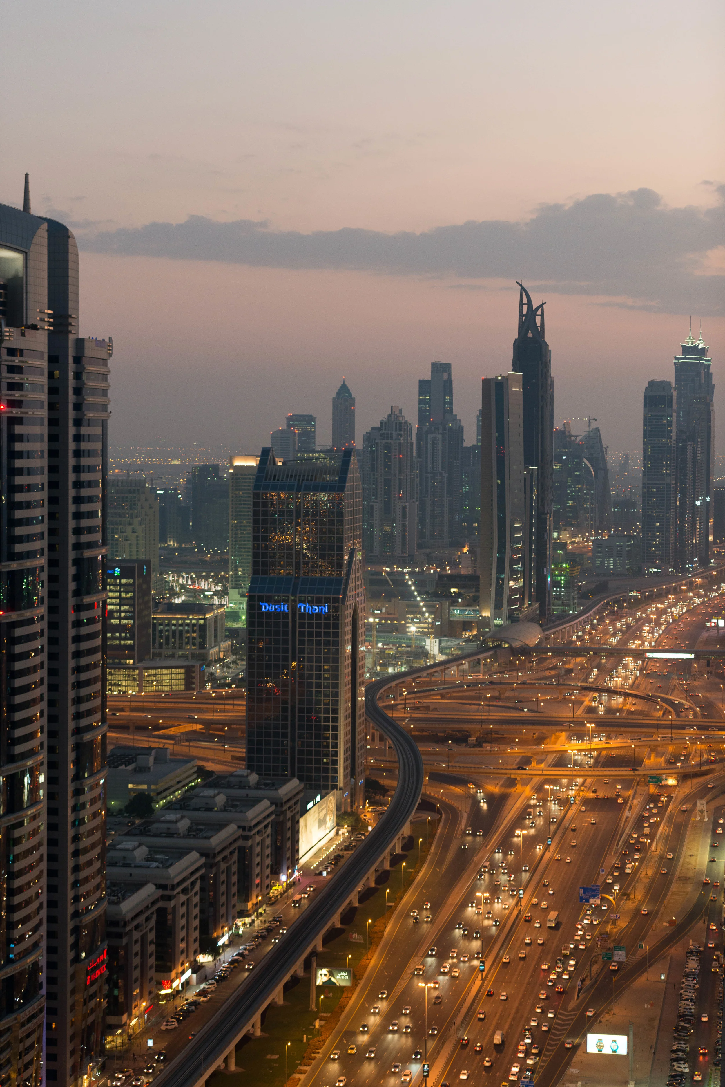 Dubai Skyline at Twilight