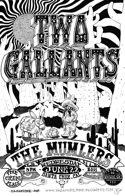 Concert Poster for Two Gallants
