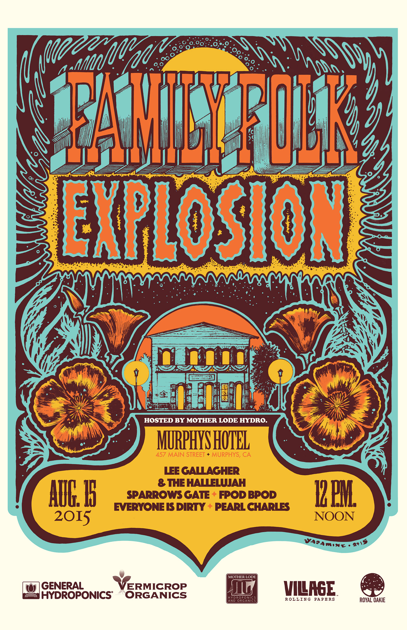   Festival Poster for Family Folk Explosion  
