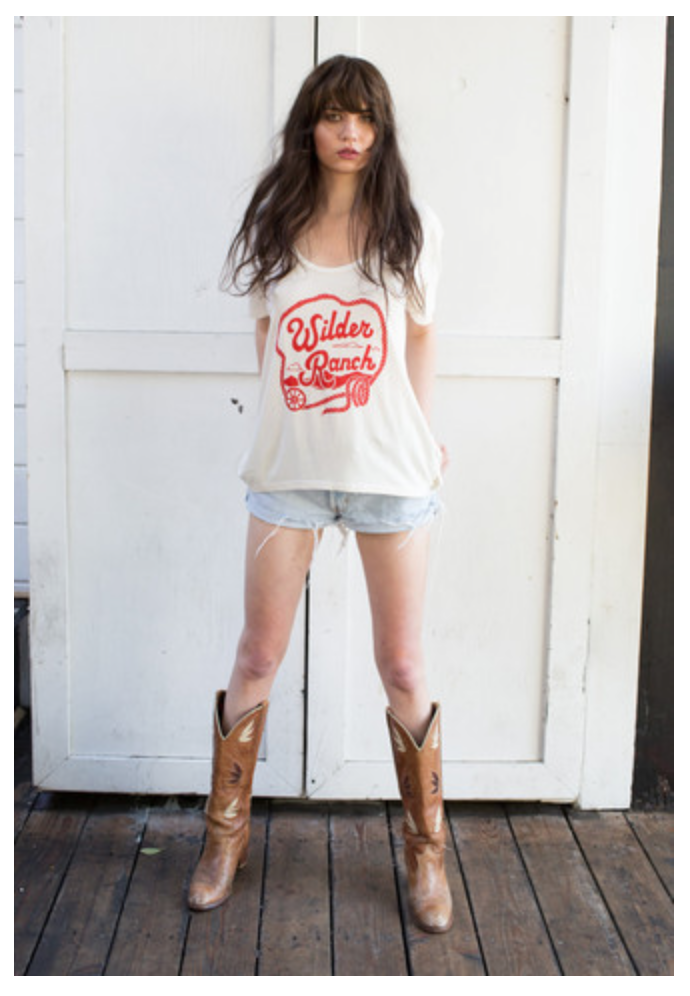 Hand-illustrated shirt graphic for Idylwild