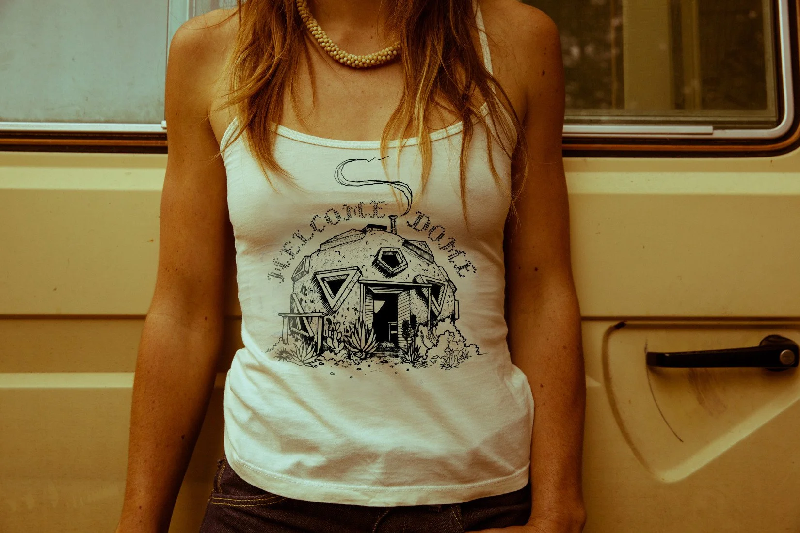 Hand Illustrated shirt graphic for Idylwild
