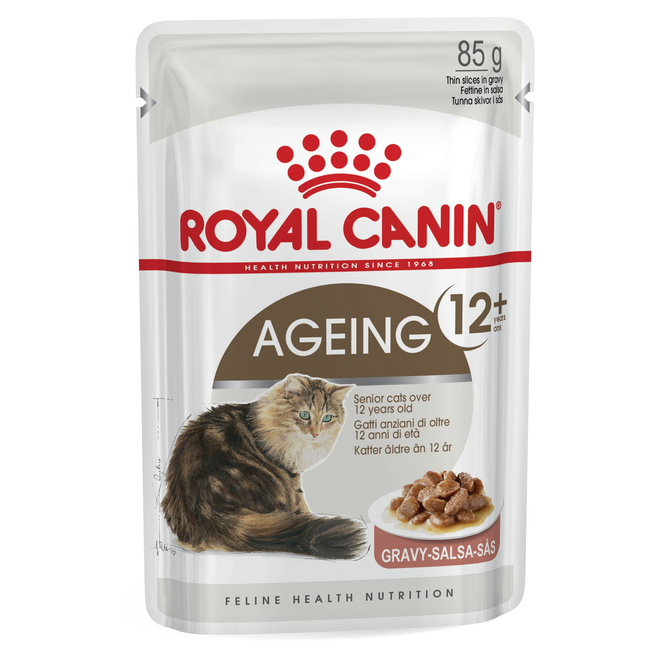 Royal Canin Feline Ageing 12+ in Gravy (Box x12 Sachets)