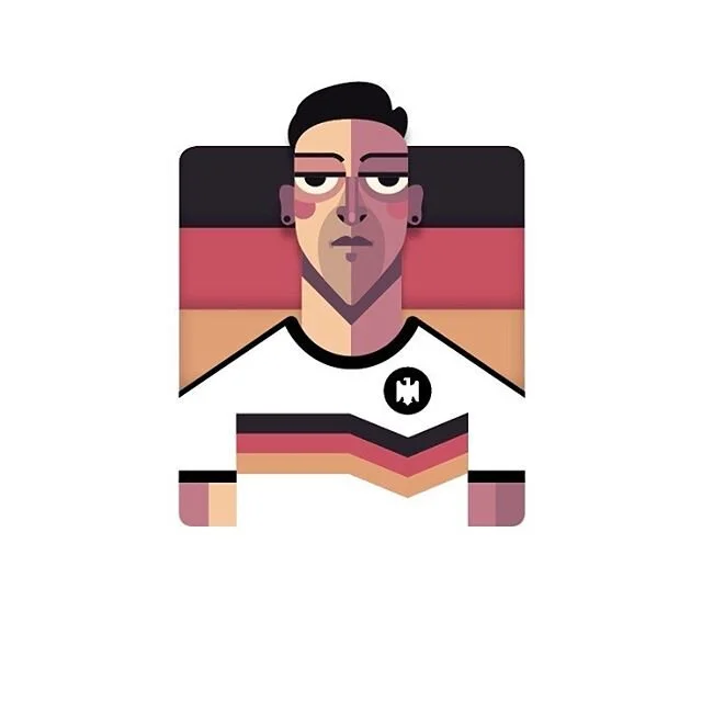 From the archive: &Ouml;zil &bull; WM 2018.

#mesut&ouml;zil #illustration #wm2018 #wm2018russia #characterdesign #fu&szlig;ball #football #mannschaft #design #character
