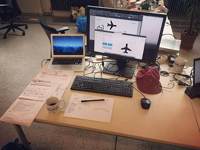 My office space for May is in beautiful Sch&ouml;neberg in Berlin. I'm helping @blacklane get their rebranding project on track. 
#officespace #freelancer #freelancing #iamsosmall #theworldissobig #designer #workdesk