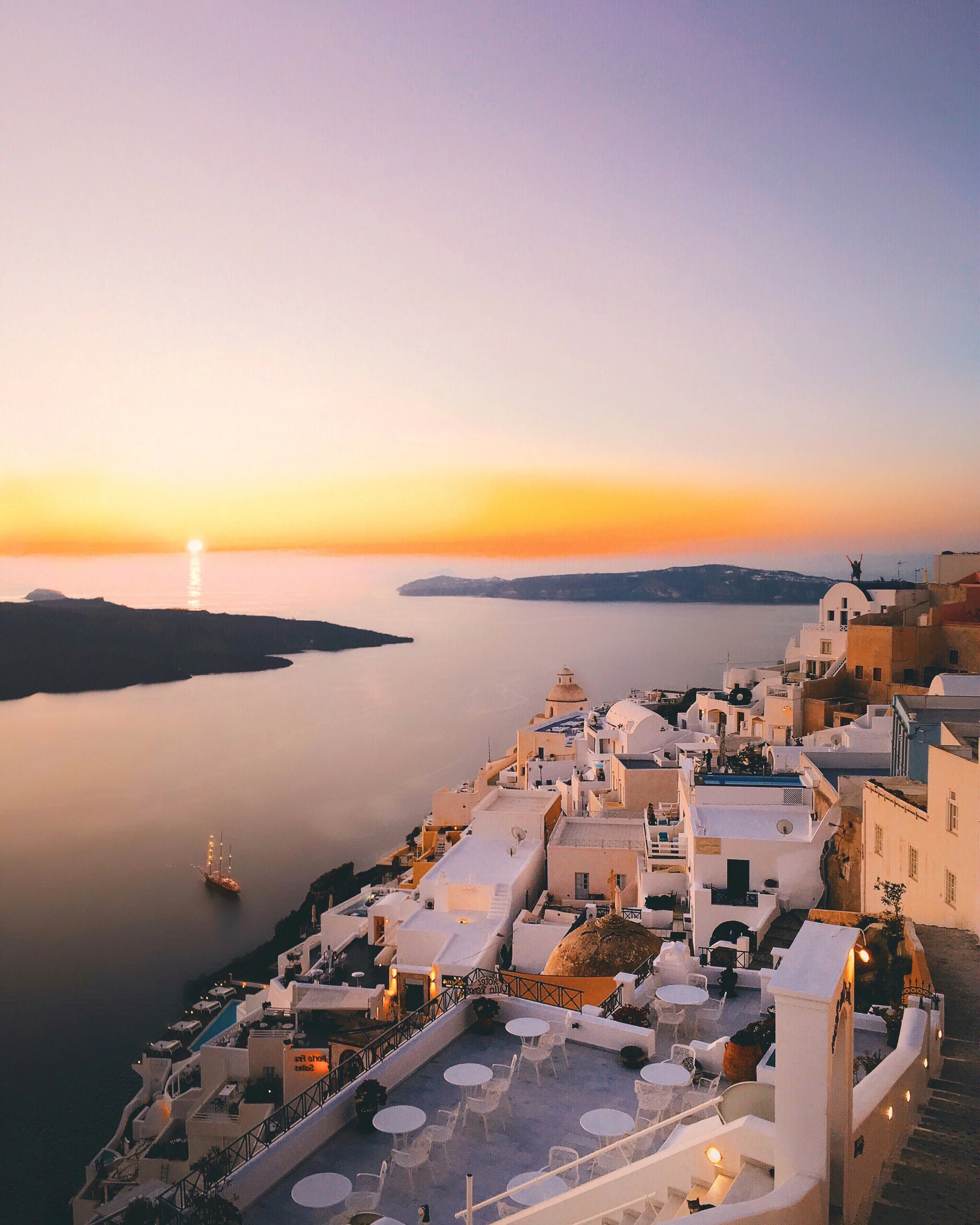 James Fira Village at sunset.JPG