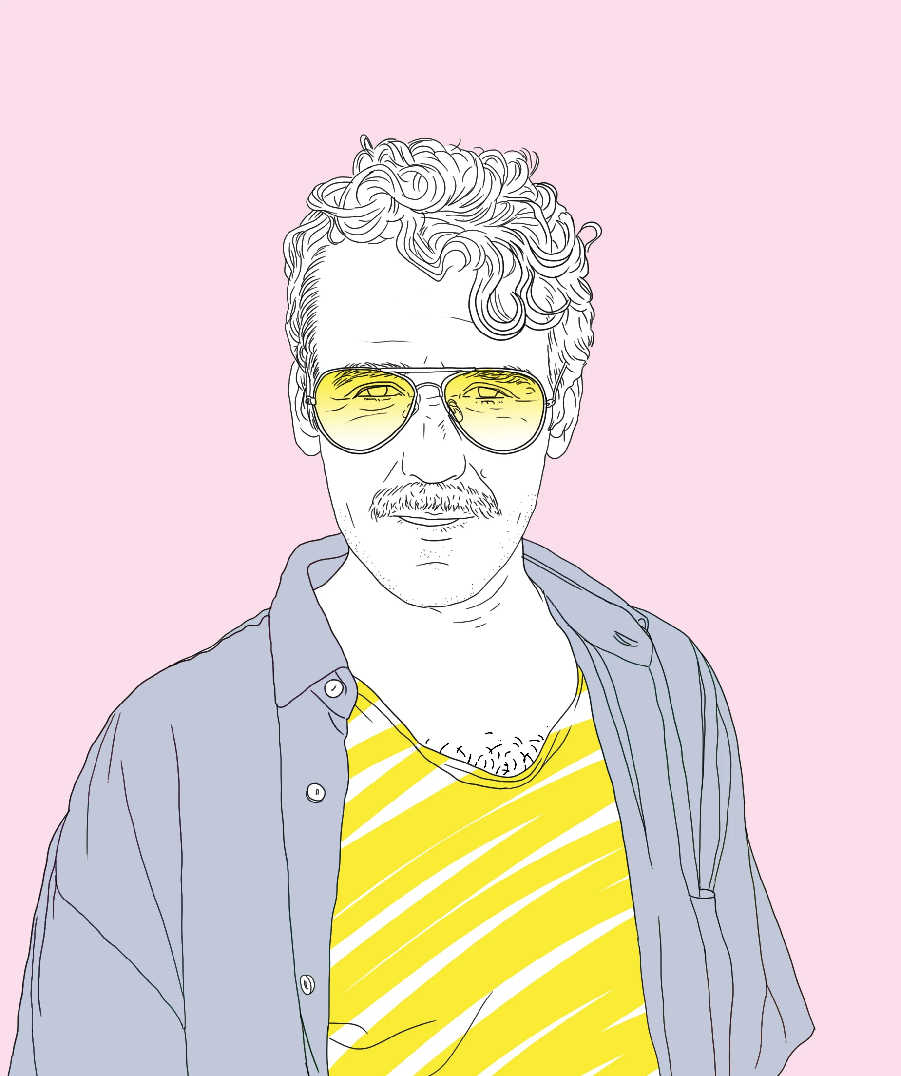 Jono, digital line drawing, 2017