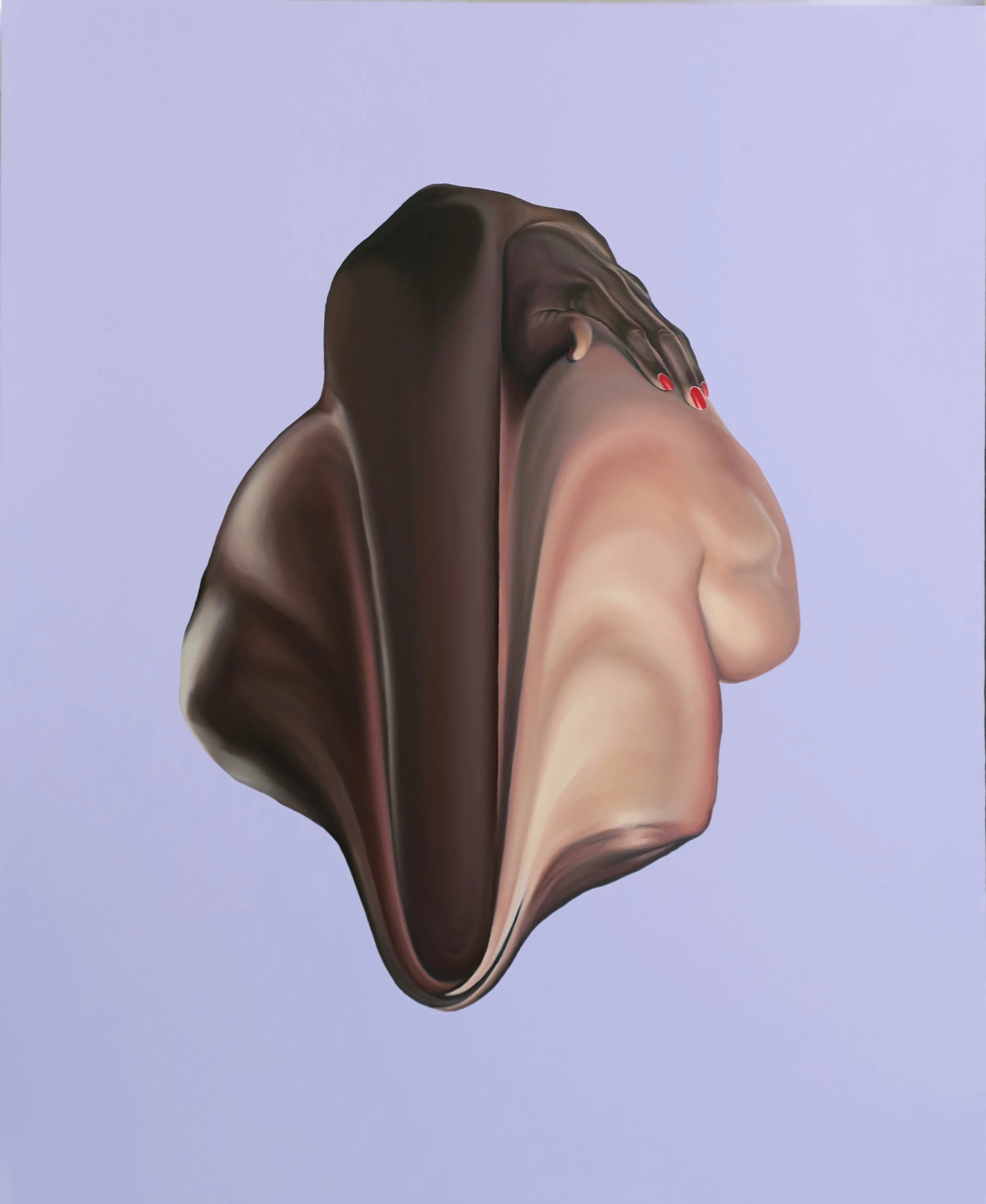 Swipe Down, Oil on canvas, 80 x 100cm, 2018