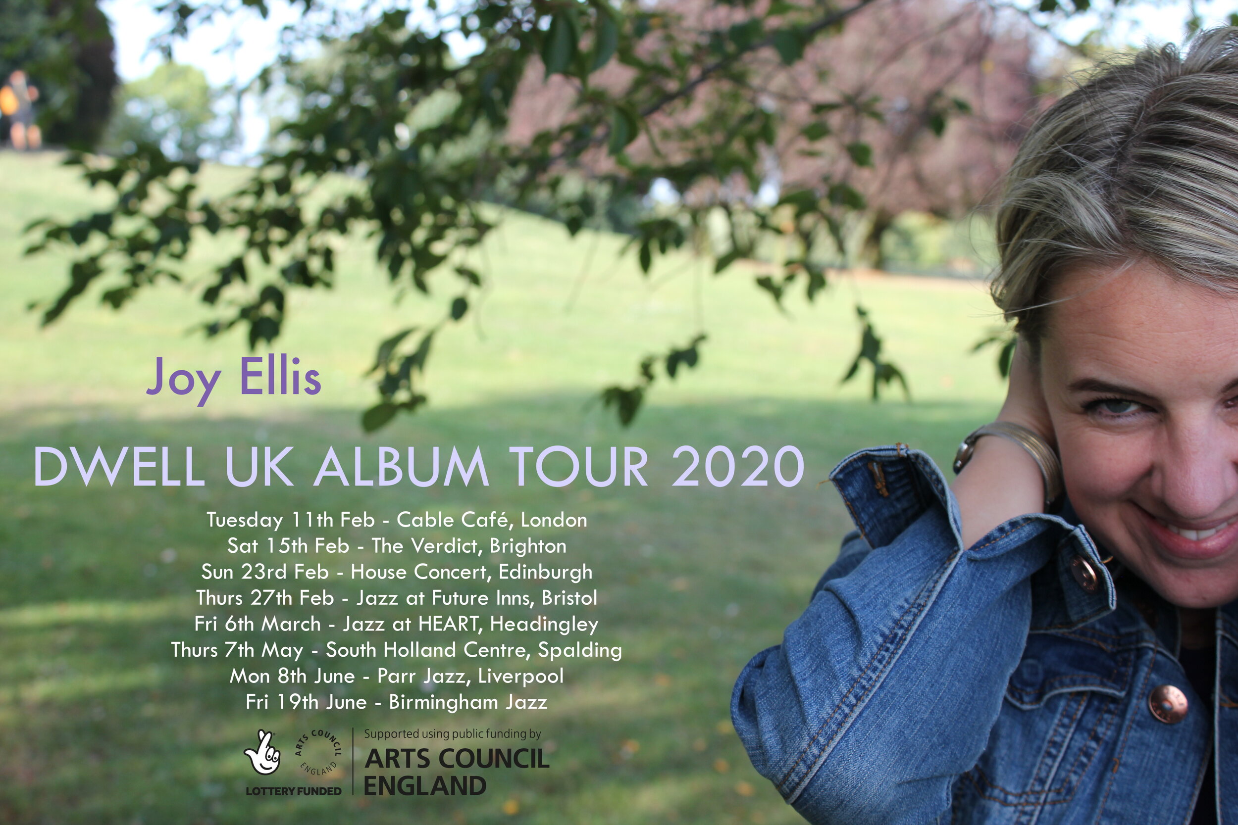 Updated Gig List for Dwell UK Tour 2020 kindly supported by the Arts Council England