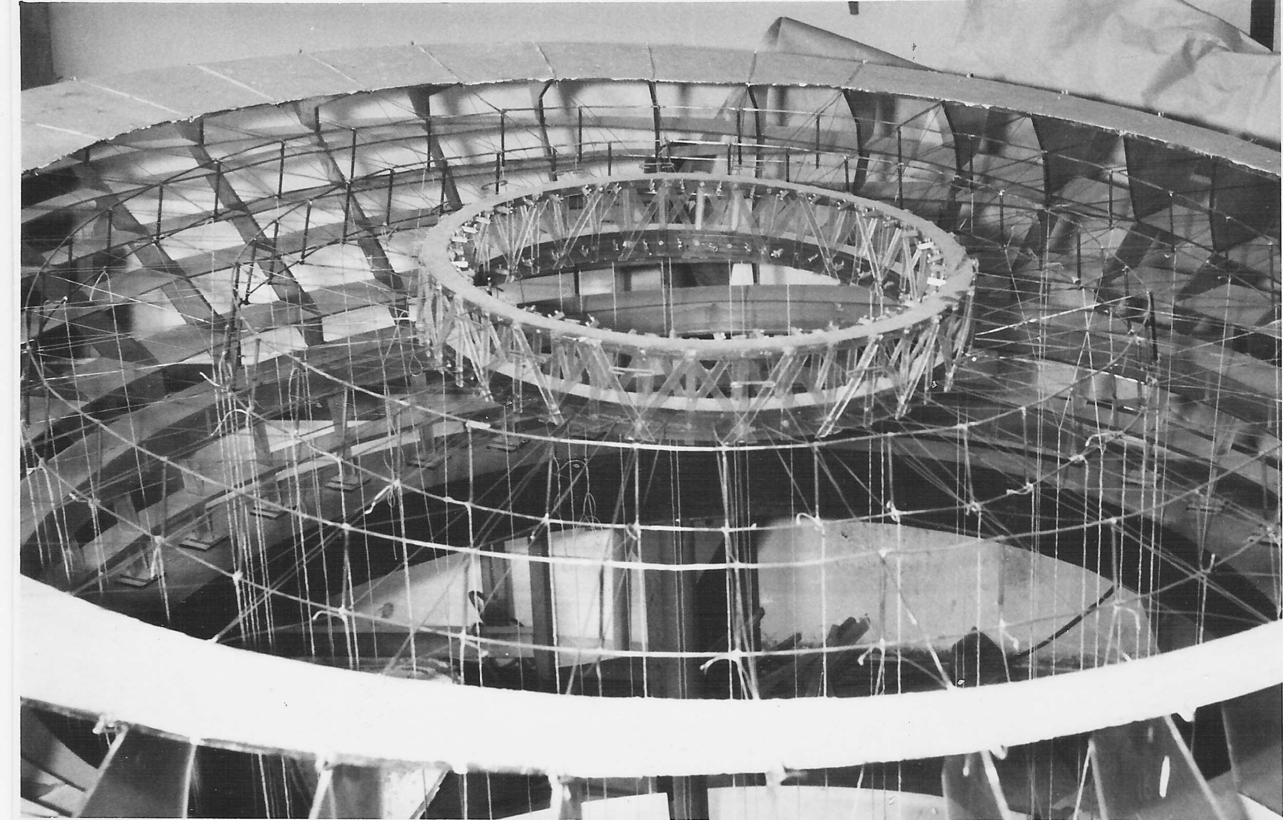 Scale Model of Spodek roof structure