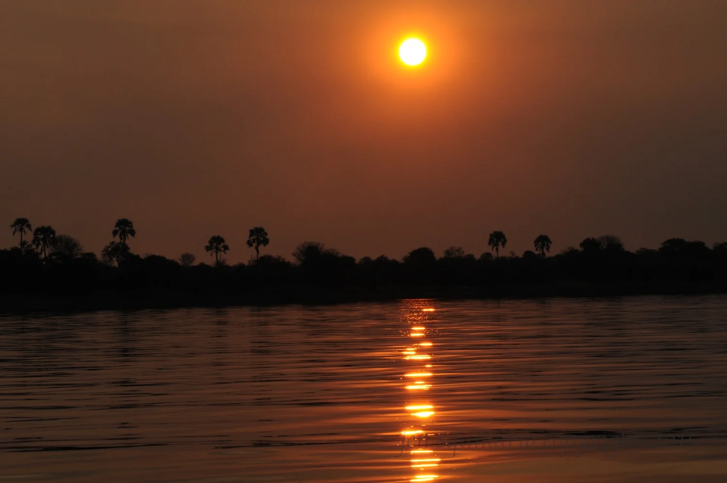 Sunset on the Zambezi