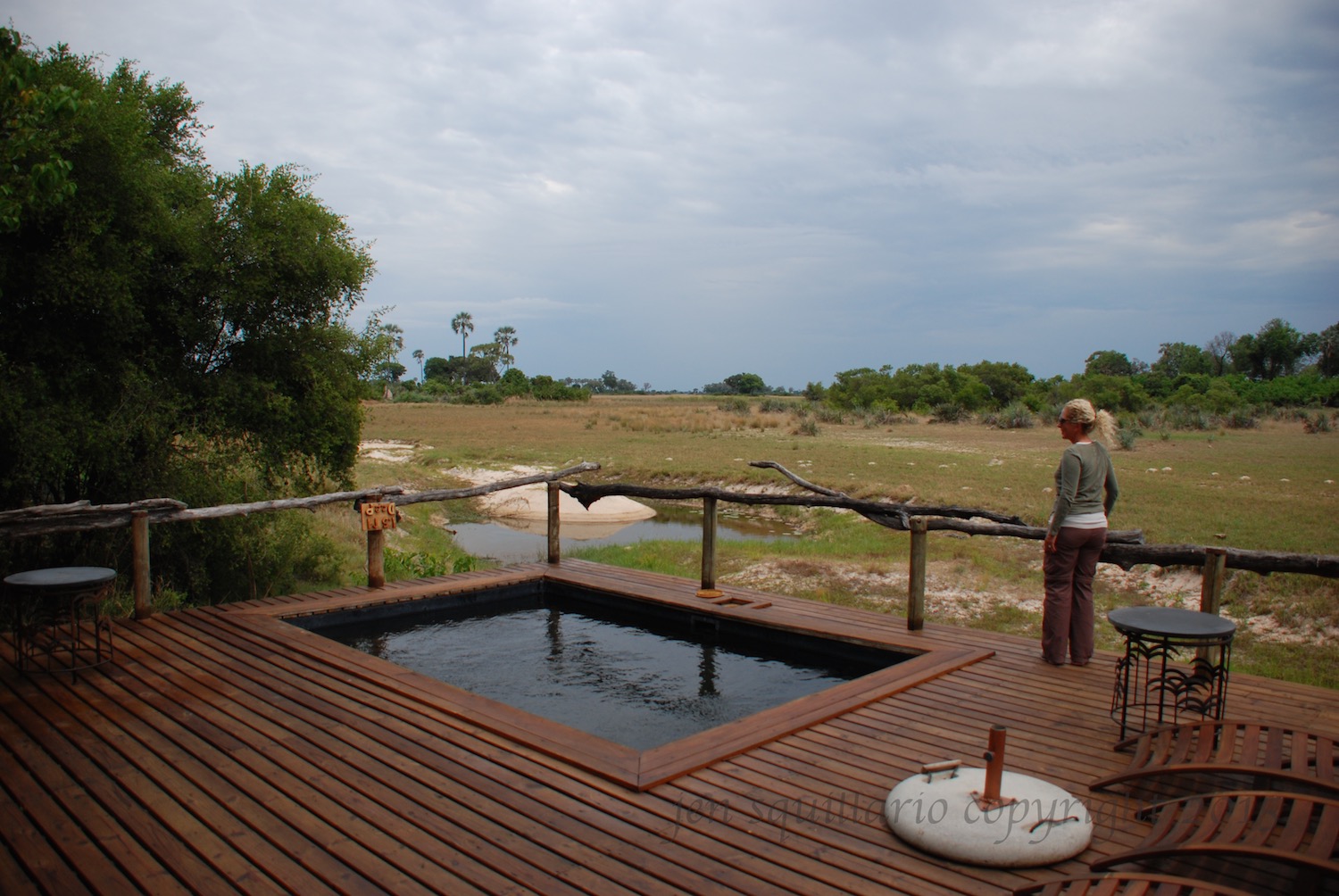 The view from Little Tubu's pool