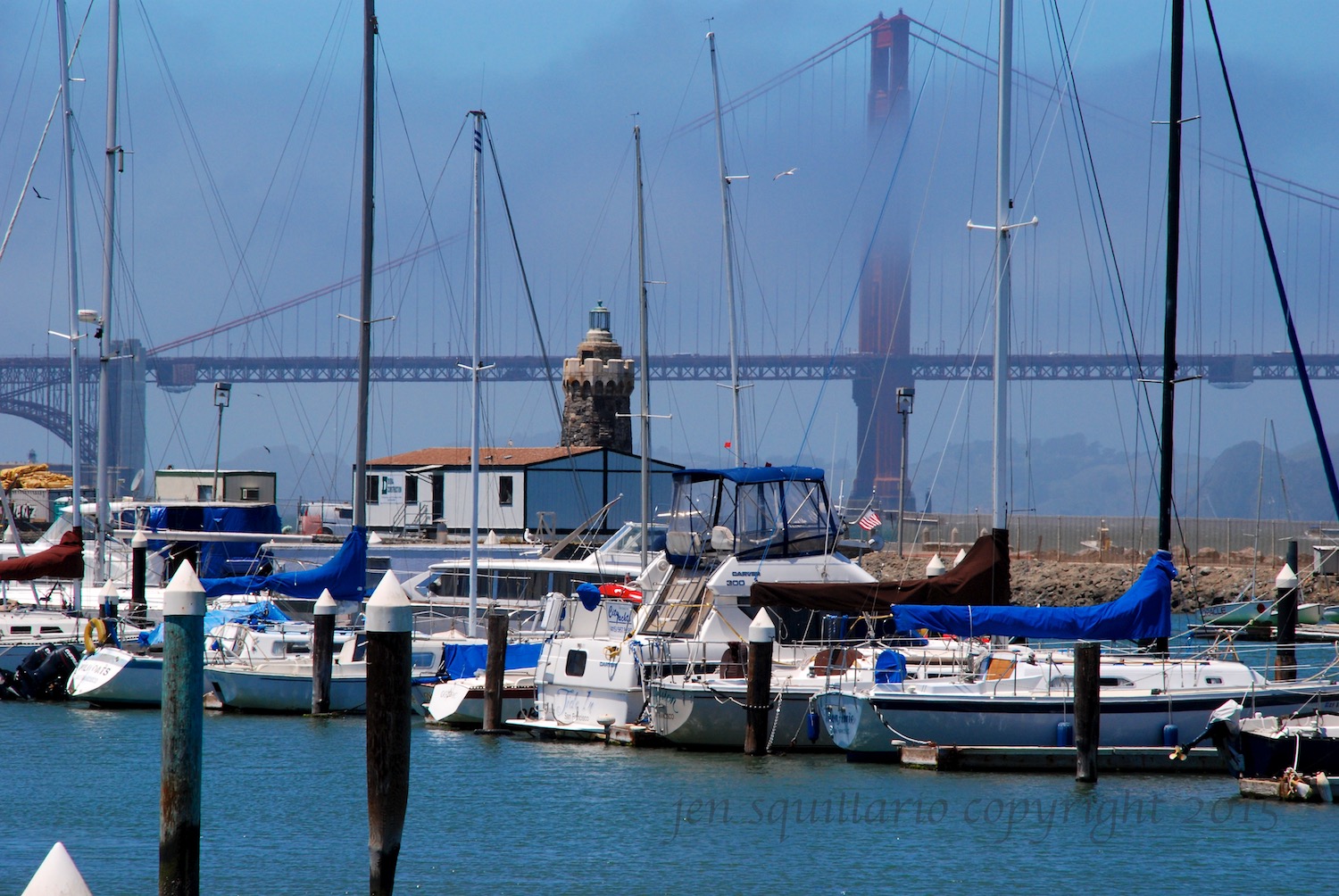 One of the many views of the iconic Golden Gate Bridge playing with the clouds. (2011)