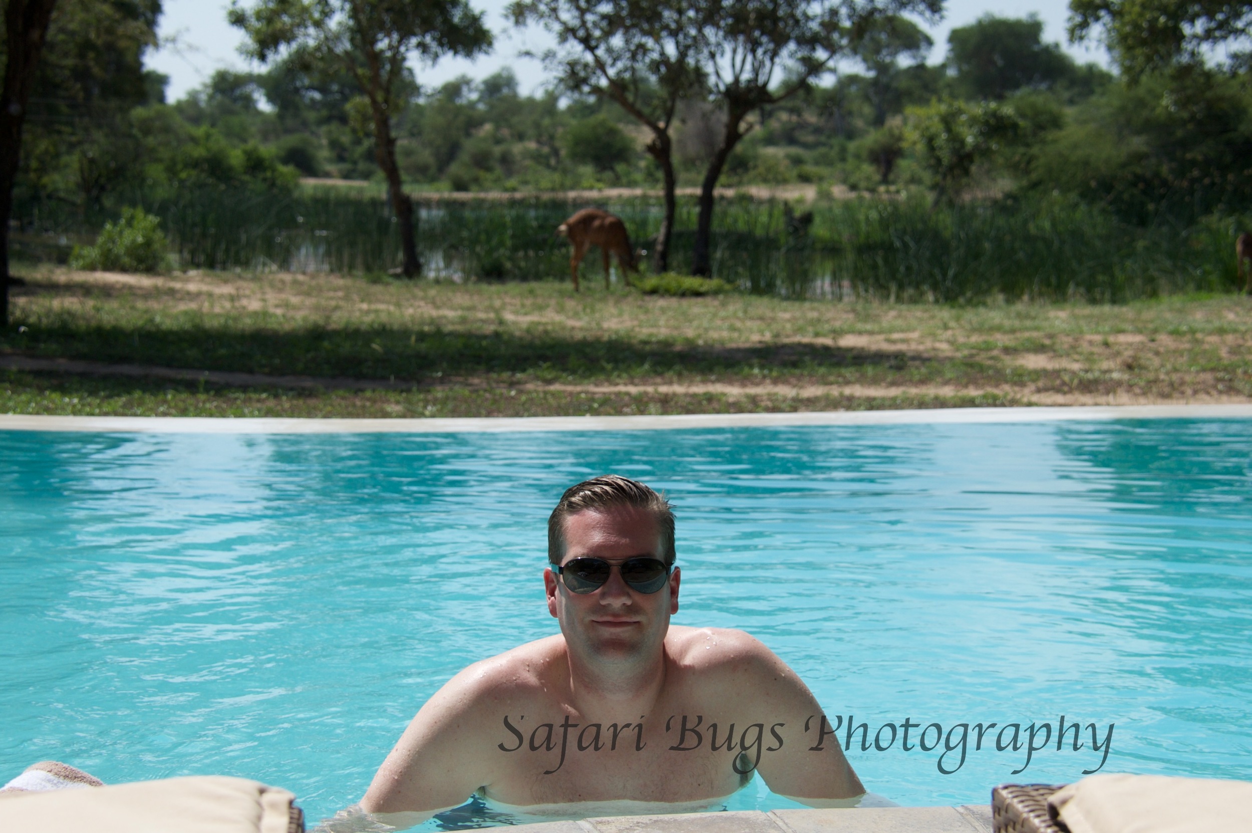 Ian in the Pool