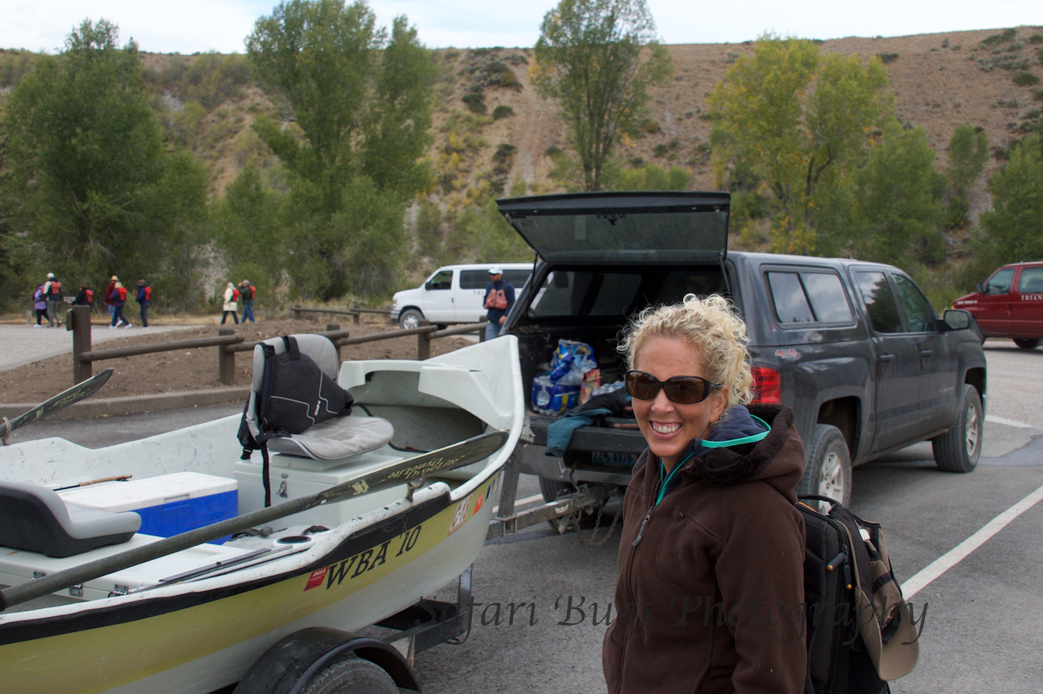 Then into Grand Teton National Park to get the boat in the river.
