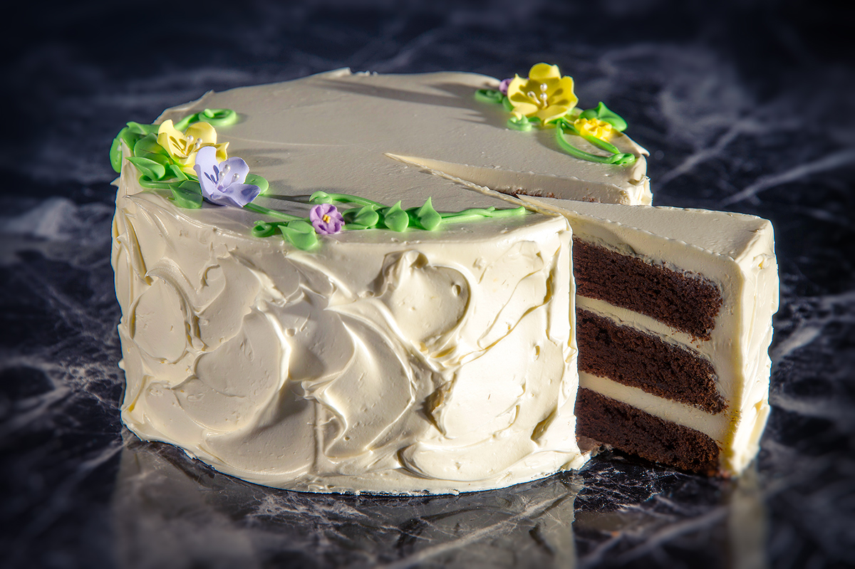    Celebration Cake (chocolate with vanilla buttercream)   