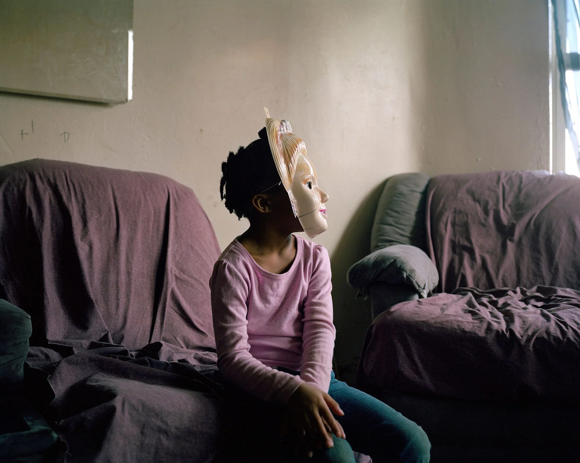 Girl with Little Princess Disney Mask. Paul D’Amato