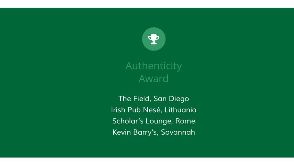 Irish Pubs Global Will announce the winner on 27th of Sept at a Gala Dinner in Dublin. Fingers crossed!!! Read more here: http://www.irishpubsglobal.com/awards/