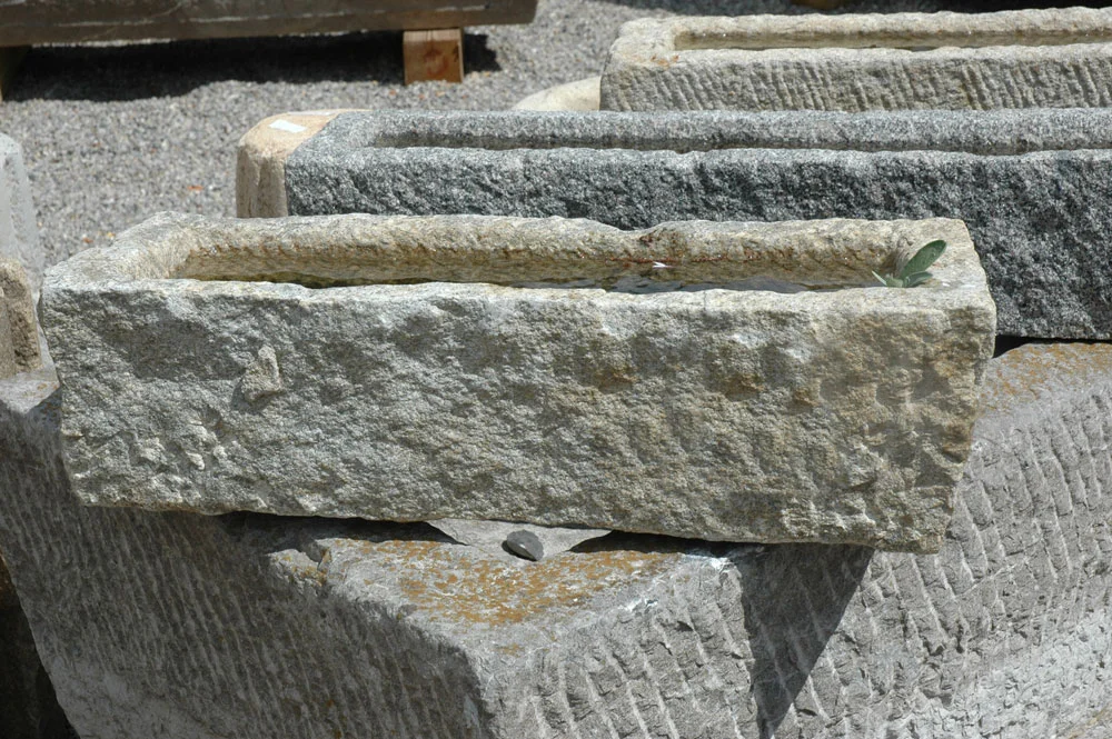 Antique Granite Water Trough 28.5 X 11.5 X 8  WT 28