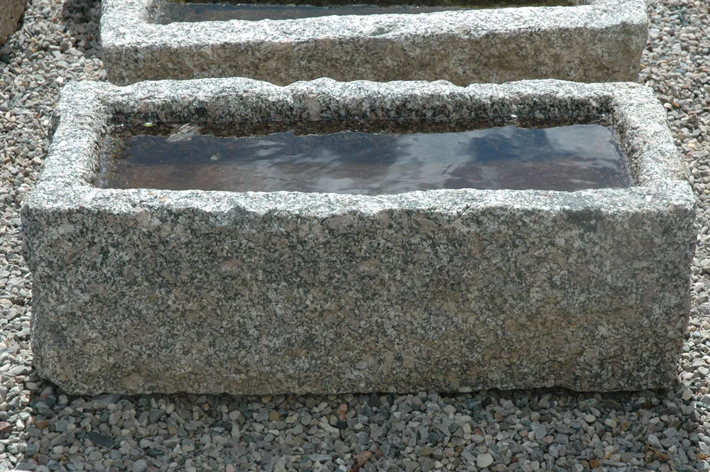 SOLD Antique Granite Water Trough 26.5 X 12 X 9 - WT 35
