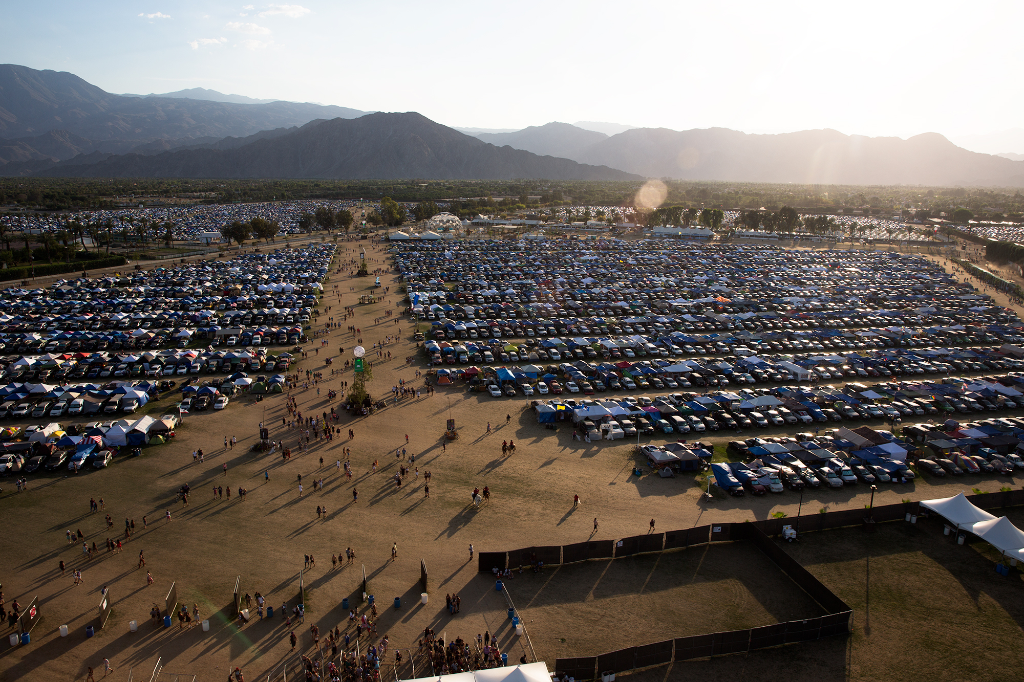 The Coachella campground. Coachella tickets sold out in less than an hour when they went on sale online earlier this year.