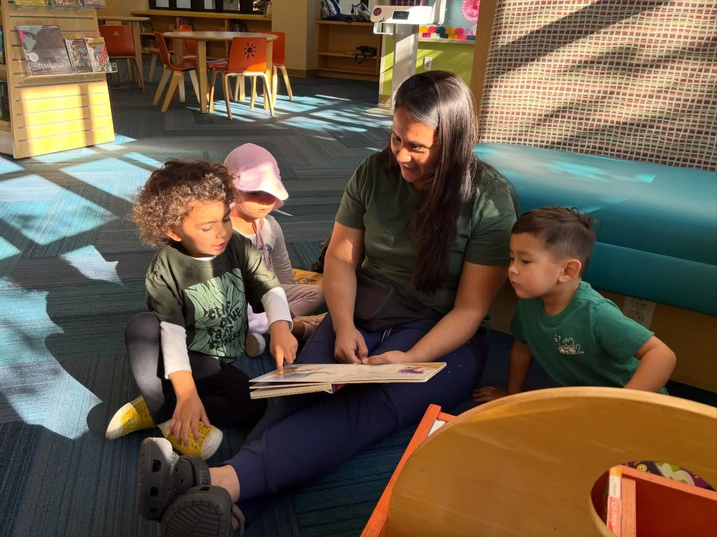 Group 2 got to go to the library today! We had a great time!