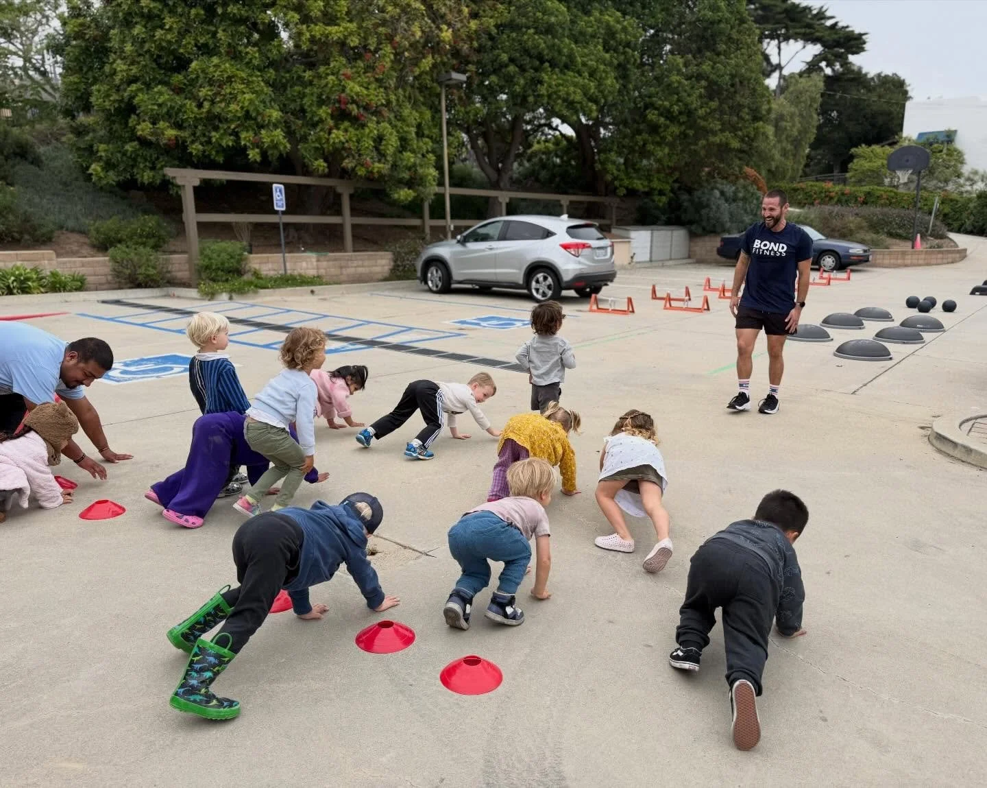 We closed out Community Helpers Month with Chito from Bond Fitness! He brought a bunch of exercise equipment and set up an epic obstacle course for us. He definitely made exercising FUN!