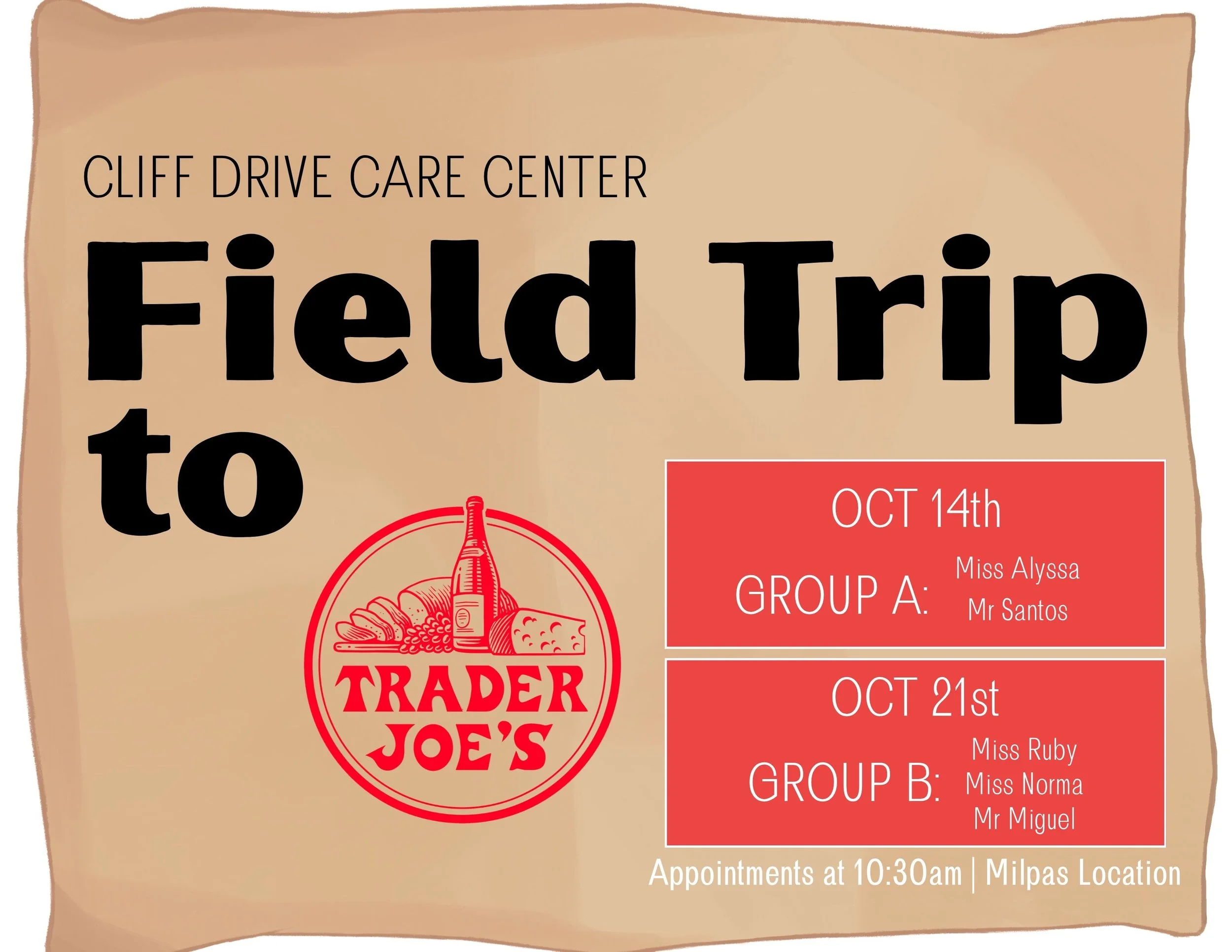 Trader Joe's Field Trips