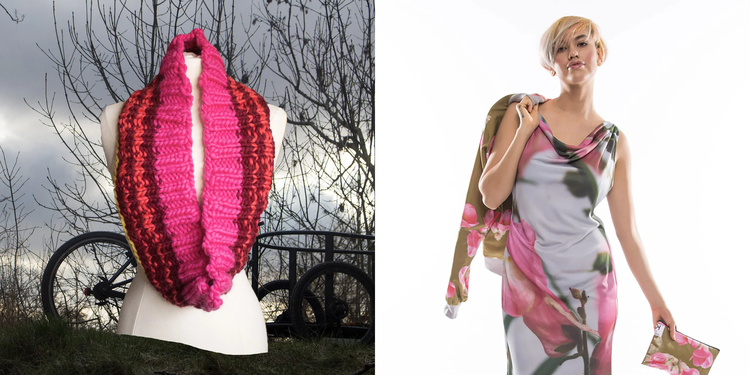 In case you are confused: on the left you see usually appropriate attire for NYC in January; on the right you see usually inappropriate attire for NYC in January. Except, with the weather we've been having, both would work. Hello global warming (or erratic climate change , as it really should have been).