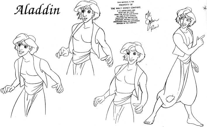 Character Design Aladdin  Artist Glen Keane  Cartoon drawings  disney Character design animation Cartoon drawings