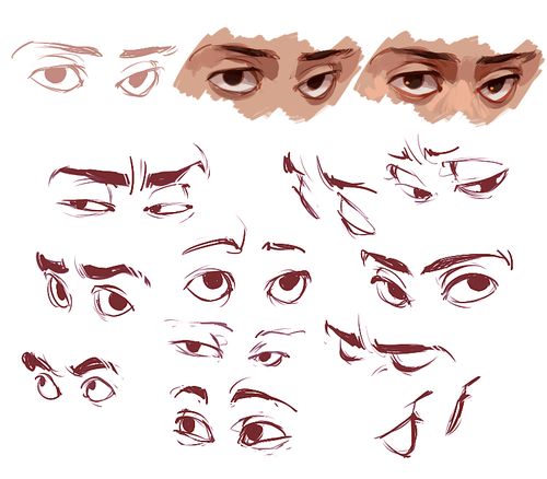 Anime Eye Reference Doodles! by AaragonNega on DeviantArt