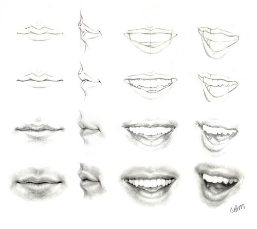 Pin by Azure Hollis on Art reference poses  Smile drawing, Mouth drawing,  Drawing tutorial