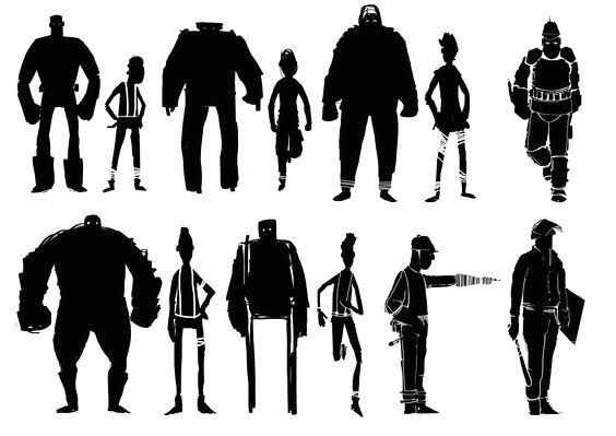 Character Design Silhouettes Character Design Silhouettes
