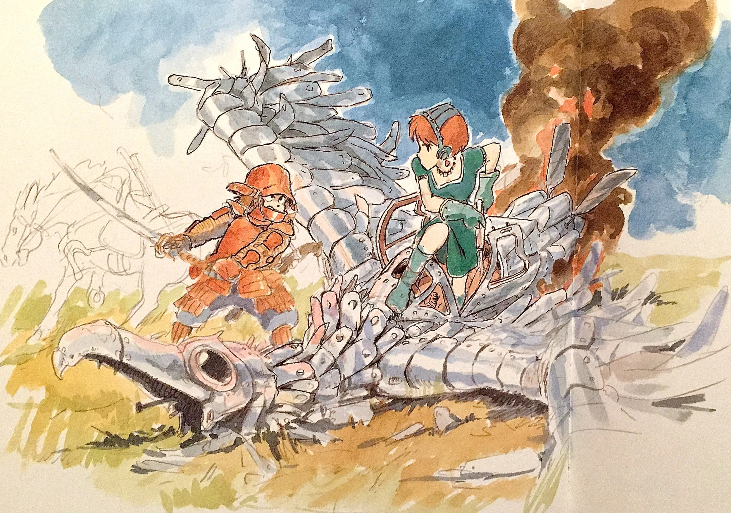 Как рисовать в стиле хаяо миядзаки